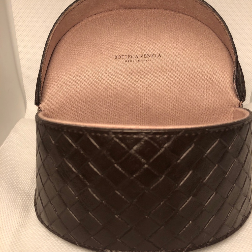 Bottega Veneta Brown Woven Women's Sun glasses case